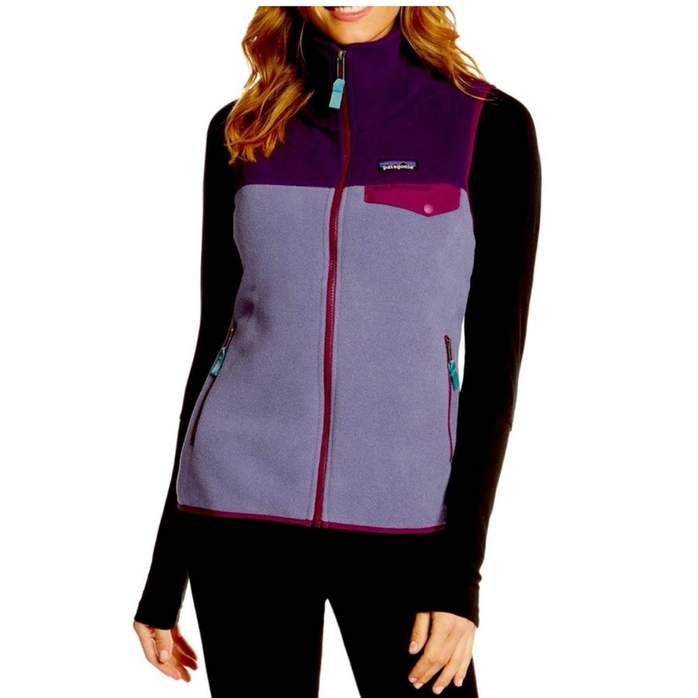 Patagonia Purple and Lavender Fleece Vest